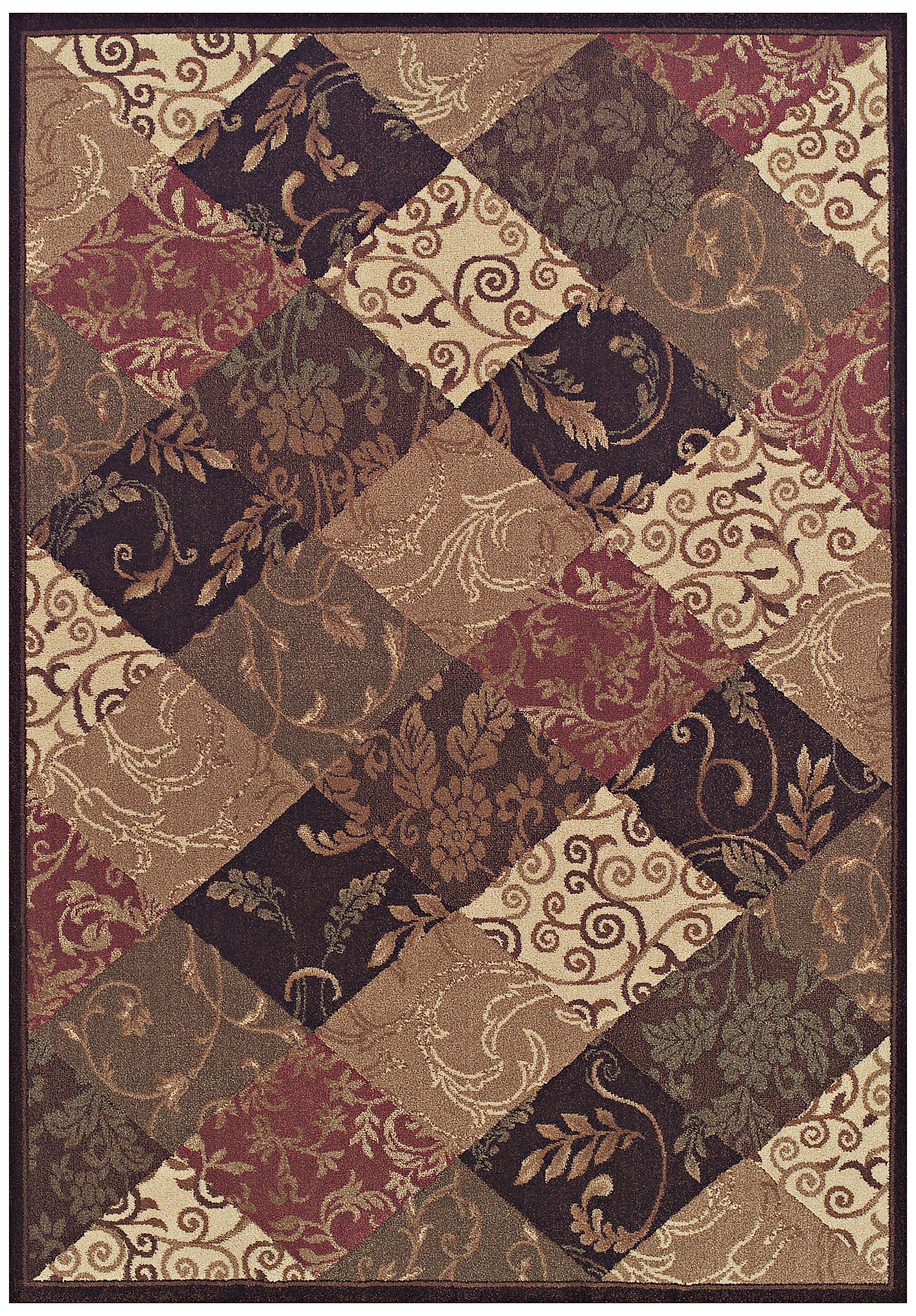 Natural Balance Brown Multi Area Rug