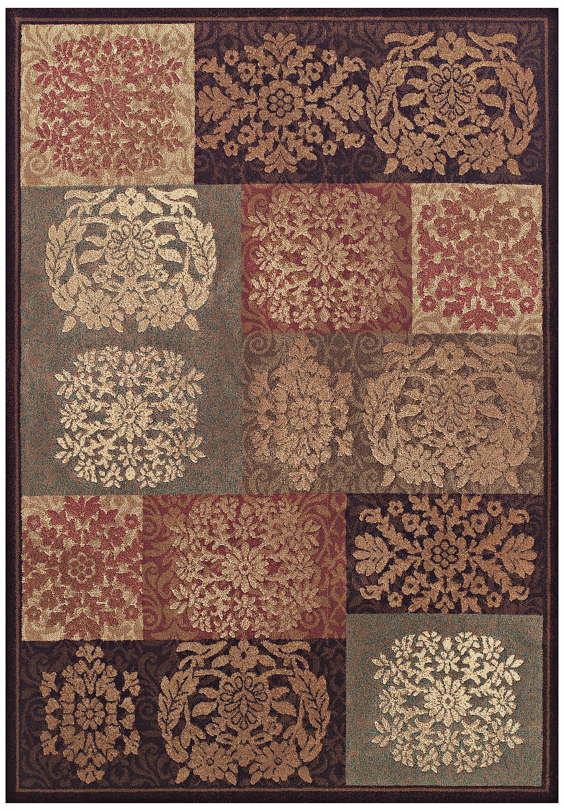 Floral Seals Sable Area Rug