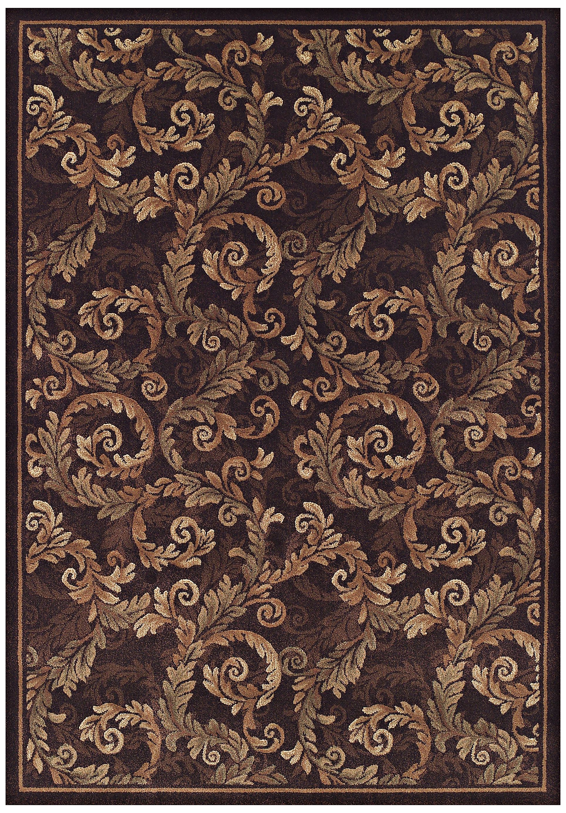 Curled Acanthus Sable Area Rug