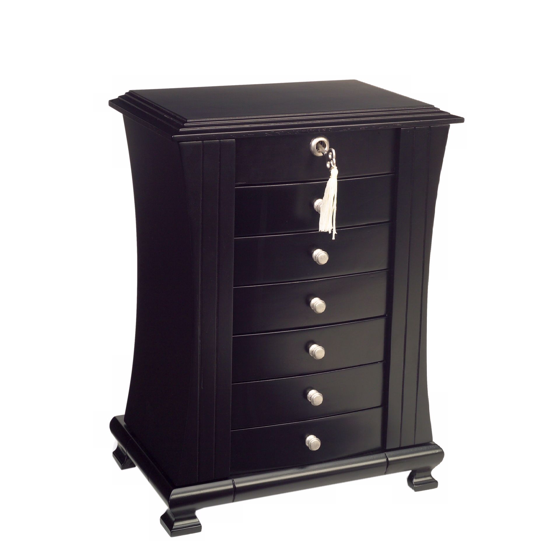 Mele & Co. Layla Java Finish Modern Jewelry Chest
