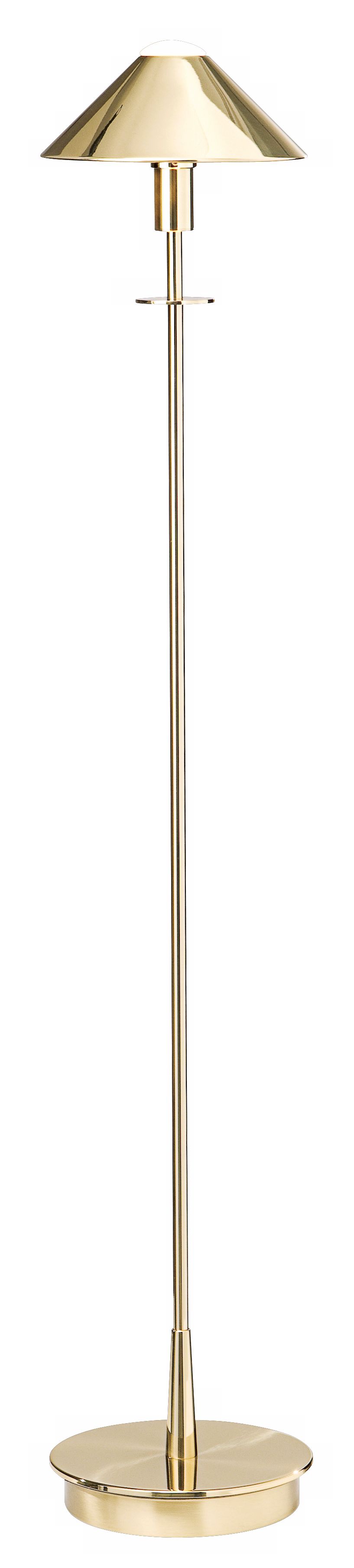 Holtkoetter Polished Brass Cone Shade Floor Lamp