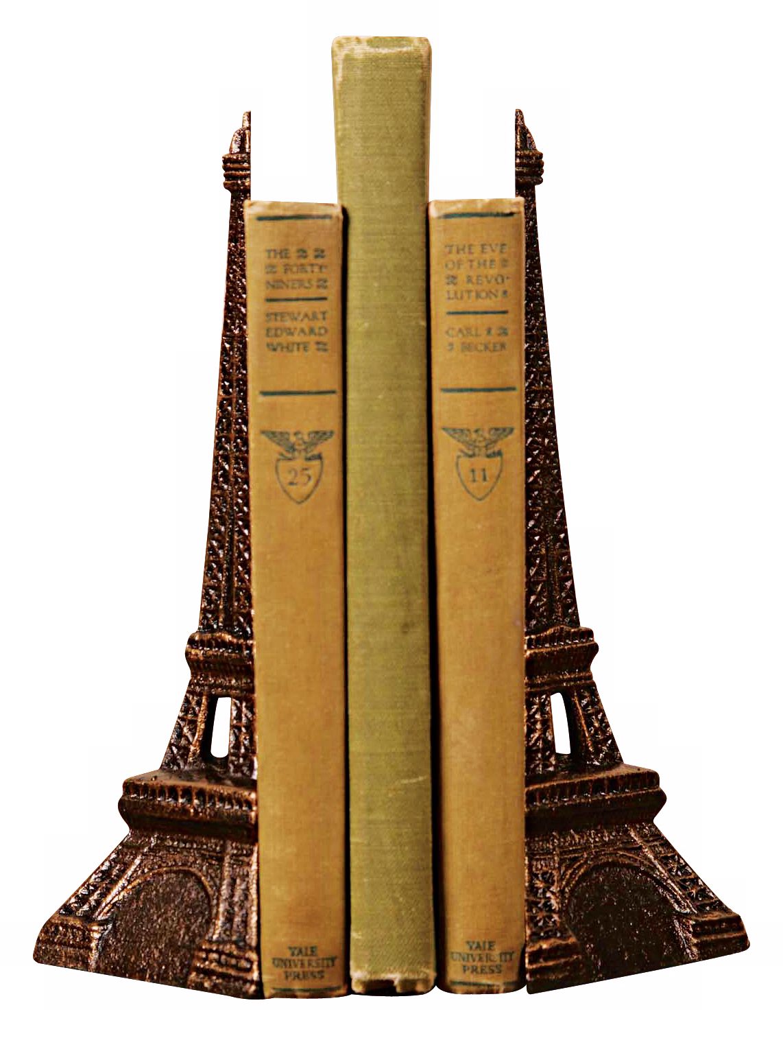 Cast Iron Eiffel Tower Bookends