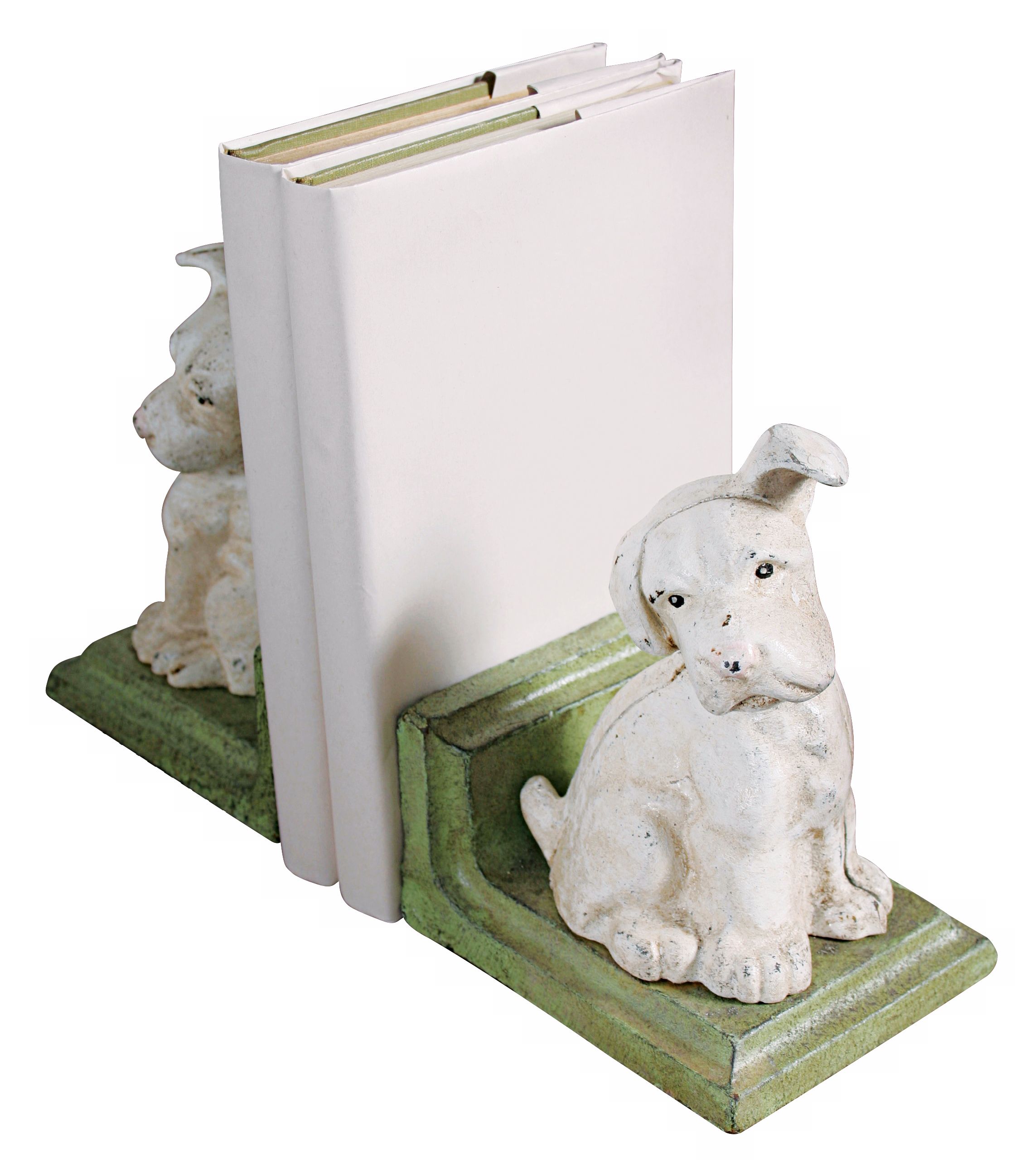 Cast Iron Puppy Bookends