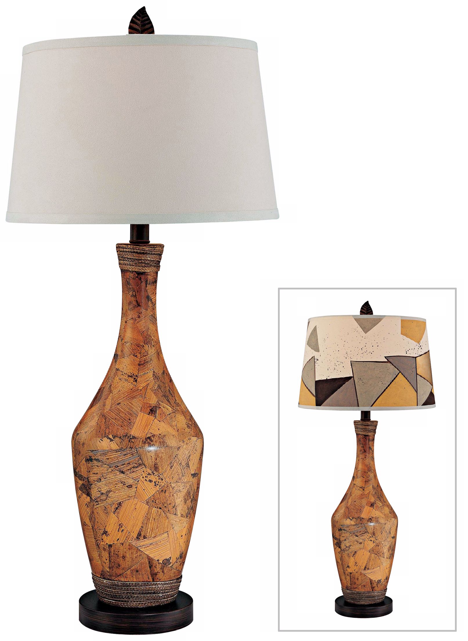 Carlton Haney Collage Pattern Ceramic Table Lamp