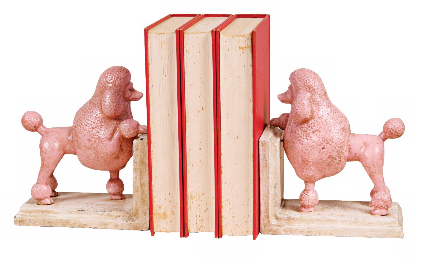 Cast Iron Rosey the Poodle Bookends