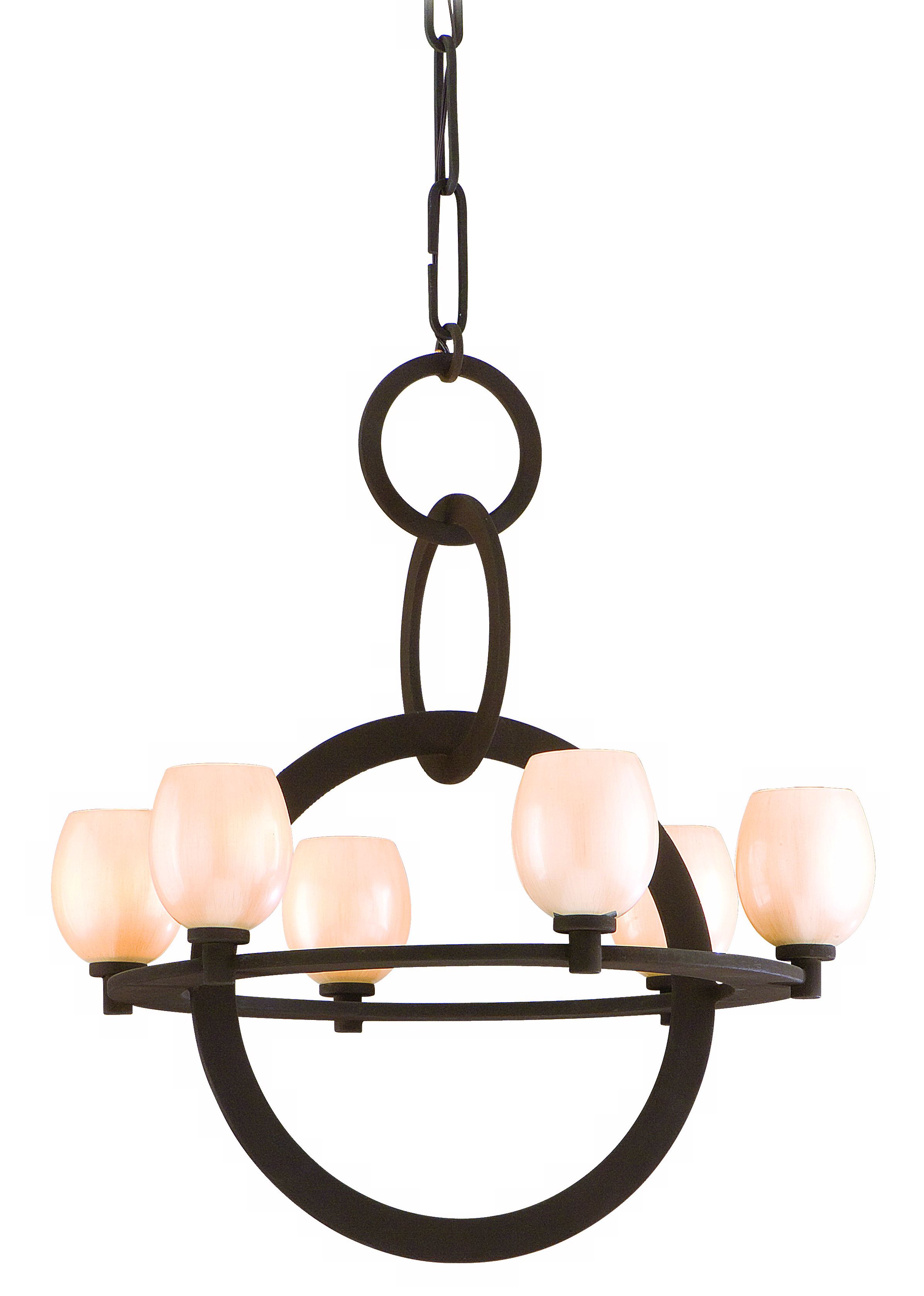Cirque Collection Brown Suede 28 1/2" Wide Chandelier
