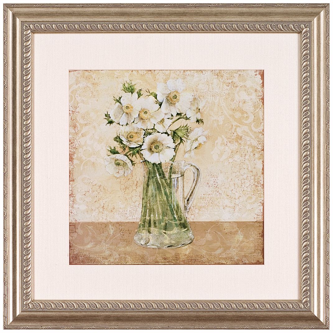 Antique Flower Bouquet 26" Square Wall Art Print