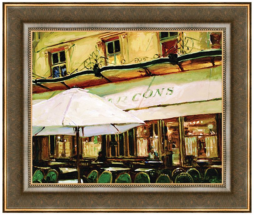 Paris Night Cafe 26" Wide Wall Art Print