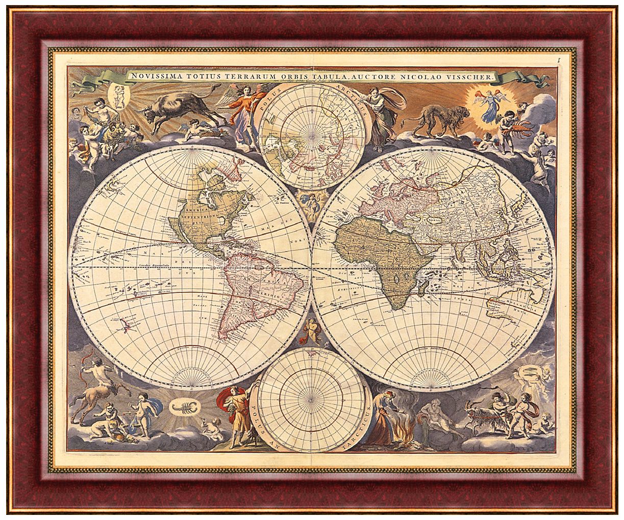 The Old and New Worlds 36" Wide Wall Art Print