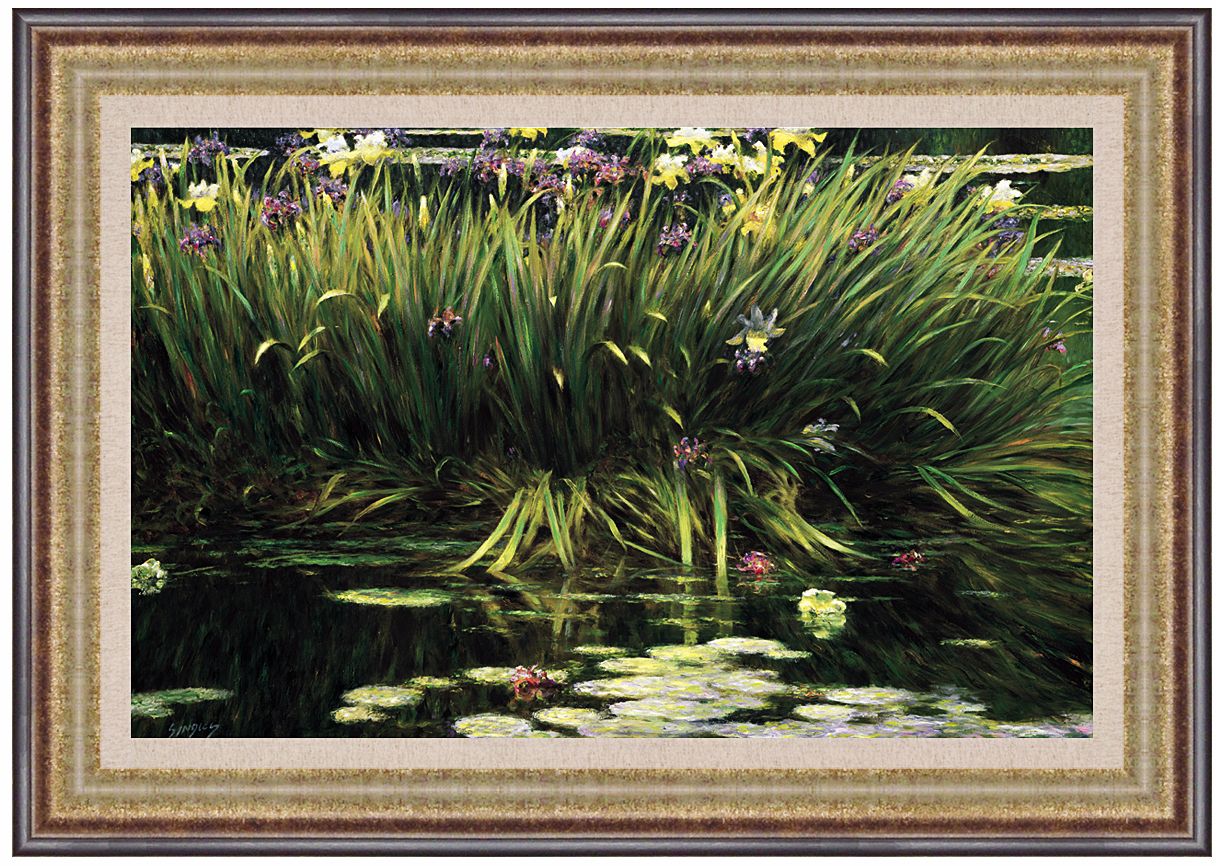 Lily Pad Pond 37" Wide Wall Art