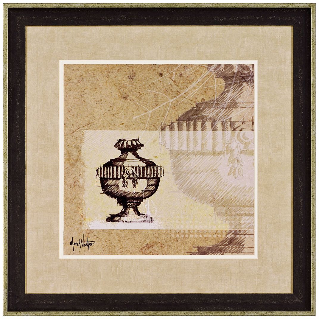 Urn Vase Collage 28" Square Wall Art