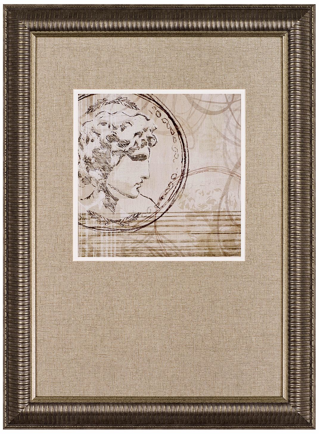 Ancient Column Center II 30" High Wall Art