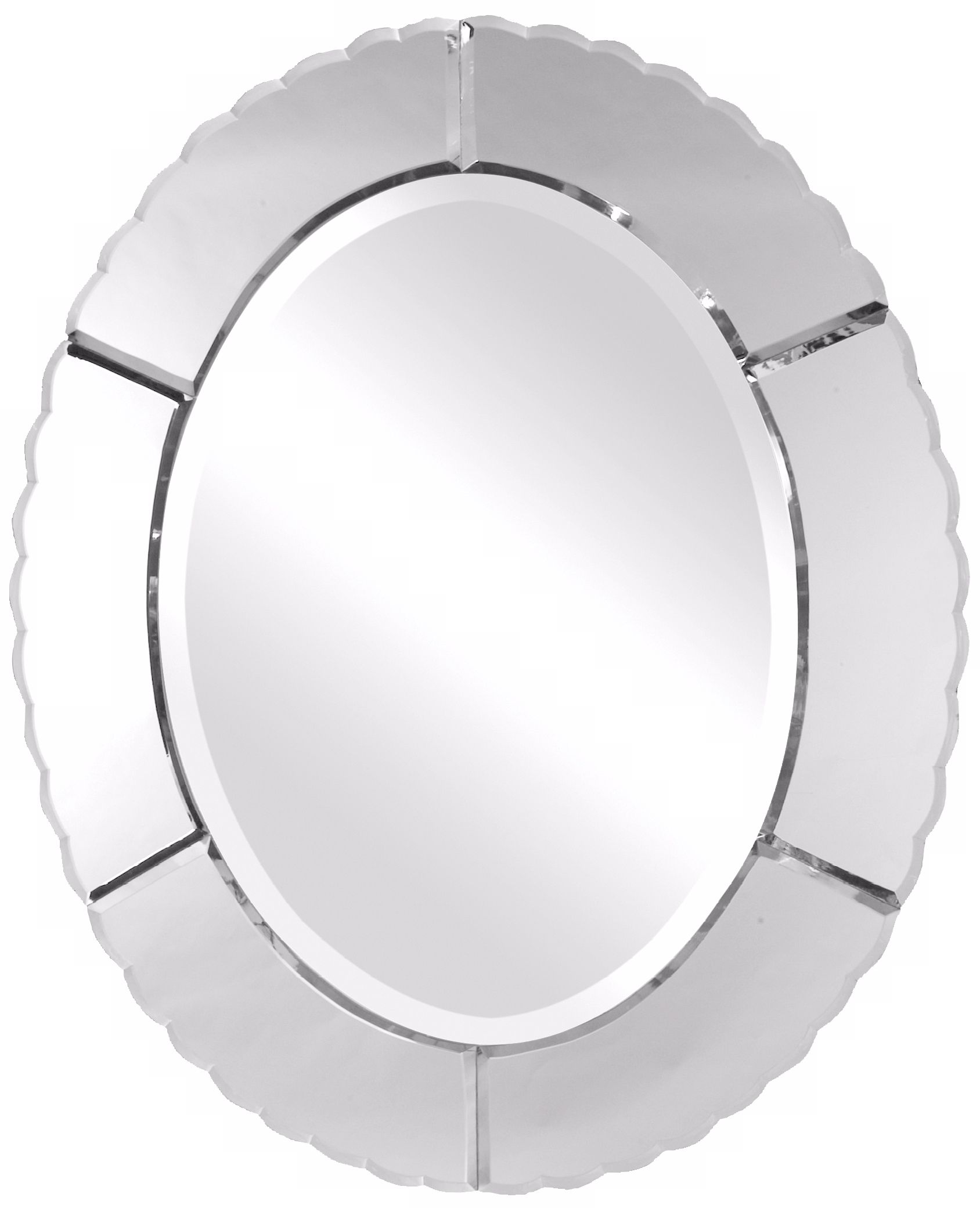 Uttermost Evana Oval 30" High Wall Mirror