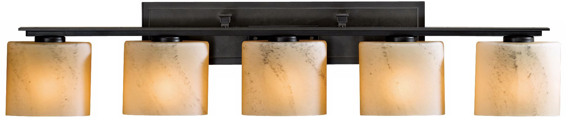 Simple Ellipse Stone Glass 39" Wide Bathroom Light
