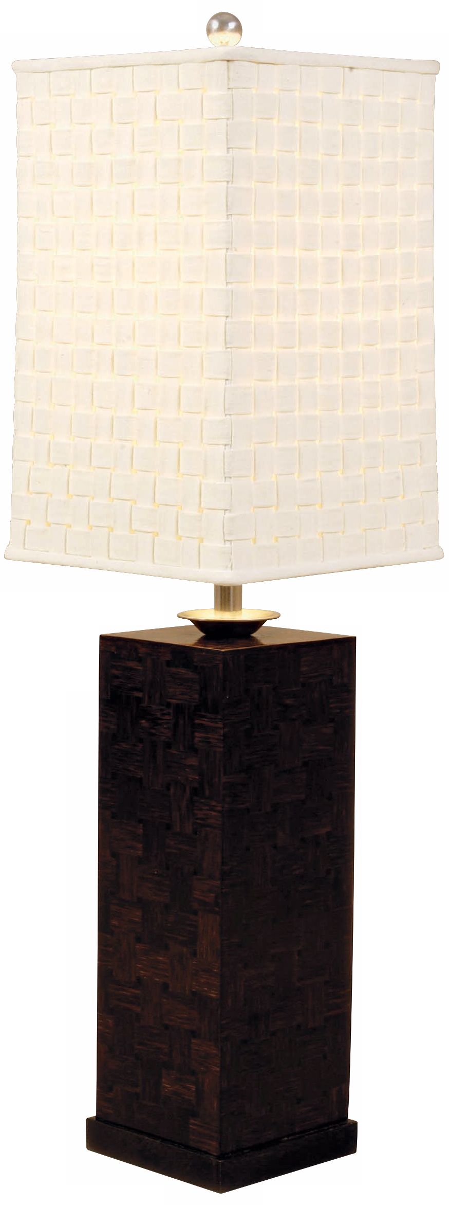 Maitland-Smith Coco Lumber Inlay Table Lamp
