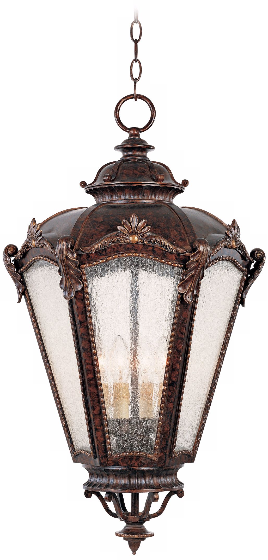 Bastion Tortoise Shell 29" High Outdoor Hanging Light