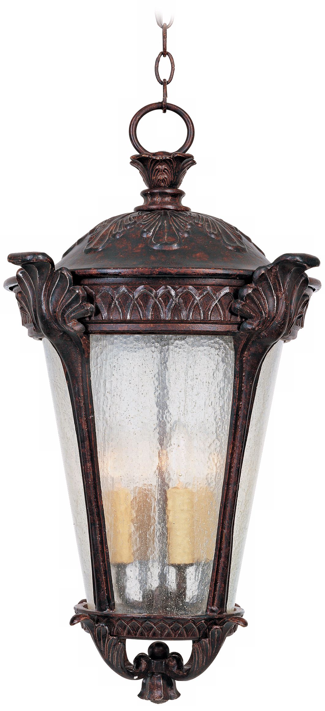 Pompia Distressed Bronze 26" High Outdoor Hanging Light