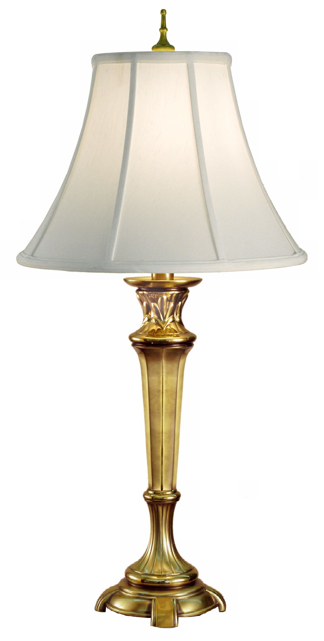 Footed Florentine Brass Finish Buffet Lamp