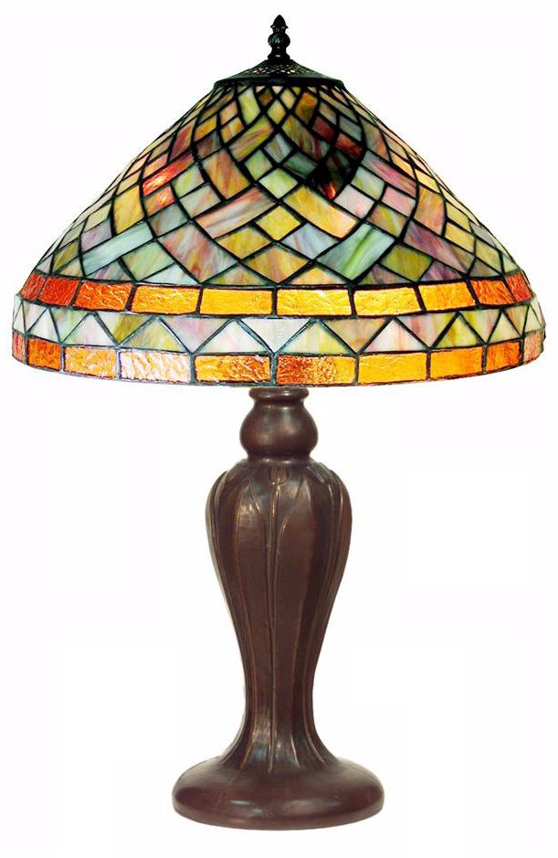 Multicolor Tiffany Style 25" High Table Lamp