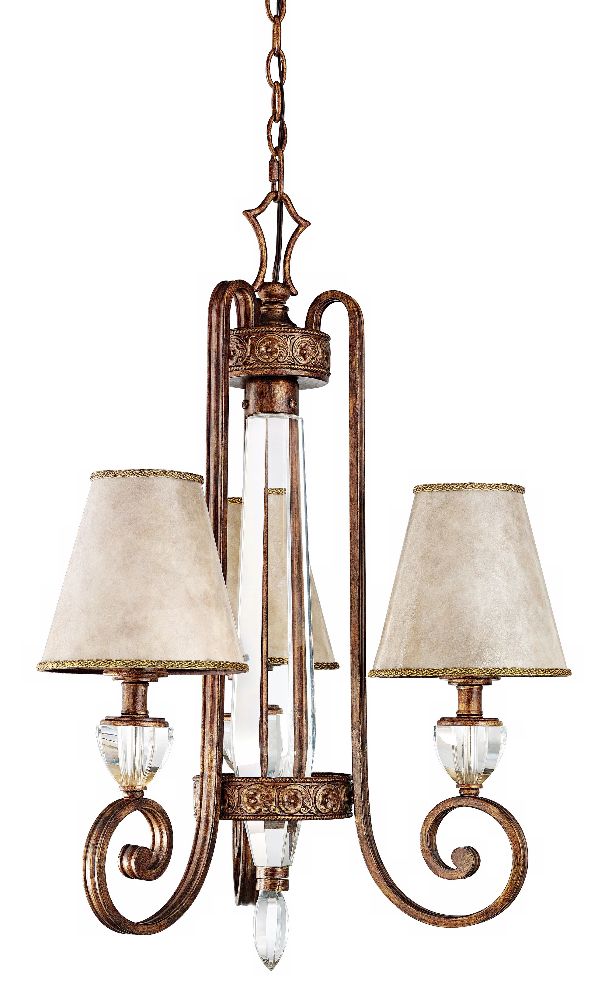 Hanna Collection Heritage Bronze 21" Wide Chandelier