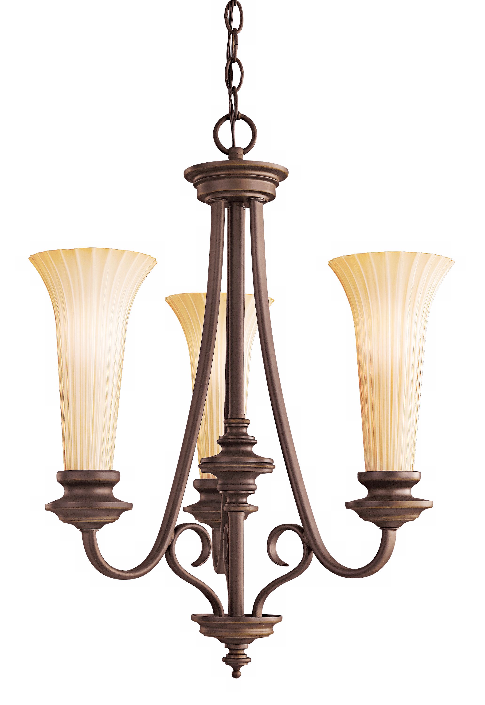 Abbeyville Collection 19" Wide 3-Light Chandelier