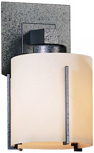 Exos Round Collection Stone Glass 9 1/2" High Wall Sconce