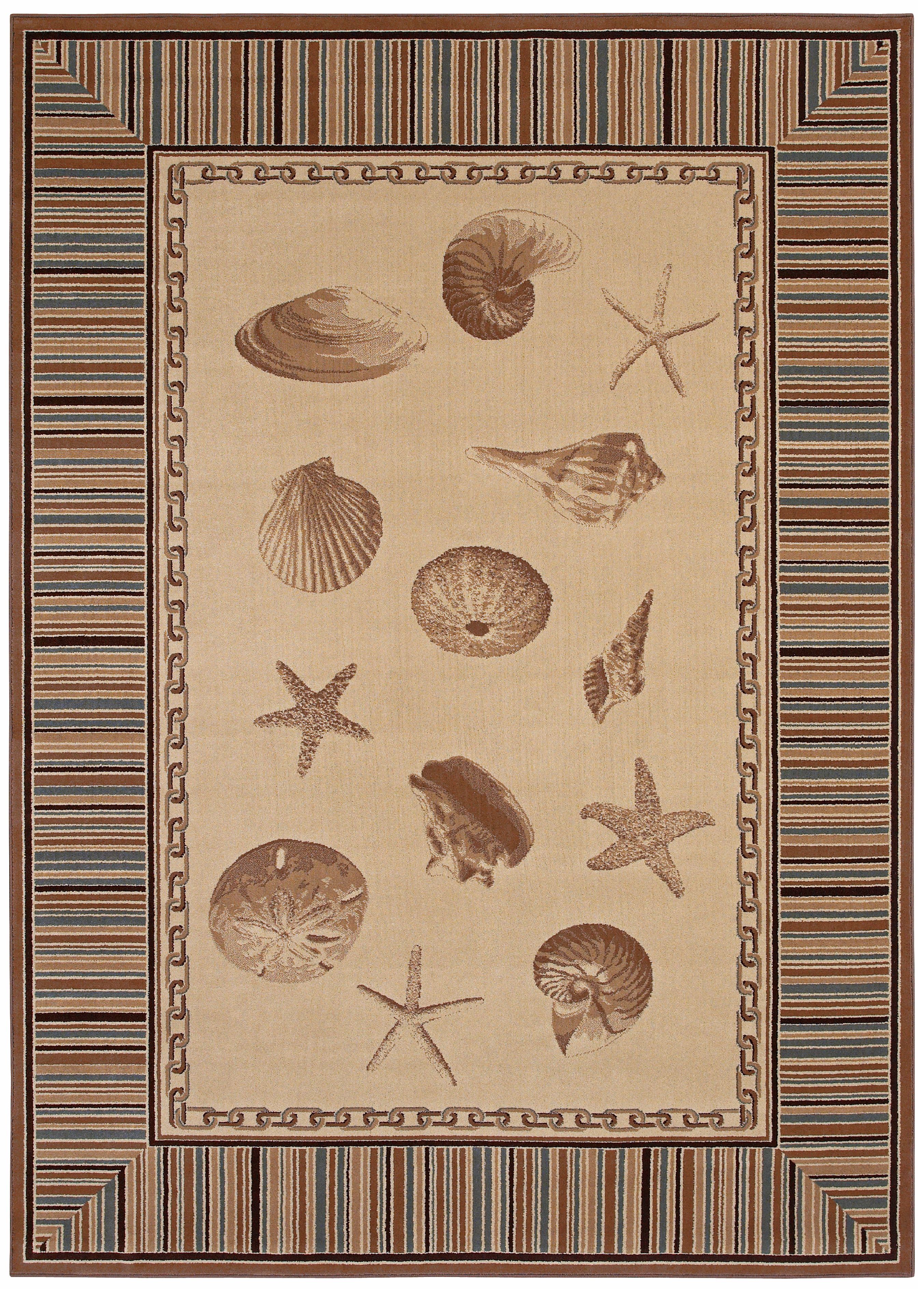 Kathy Ireland Island Jewels Beige Area Rug