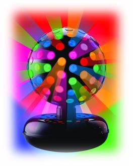 Rotating Multicolor 10 Disco Ball J7050