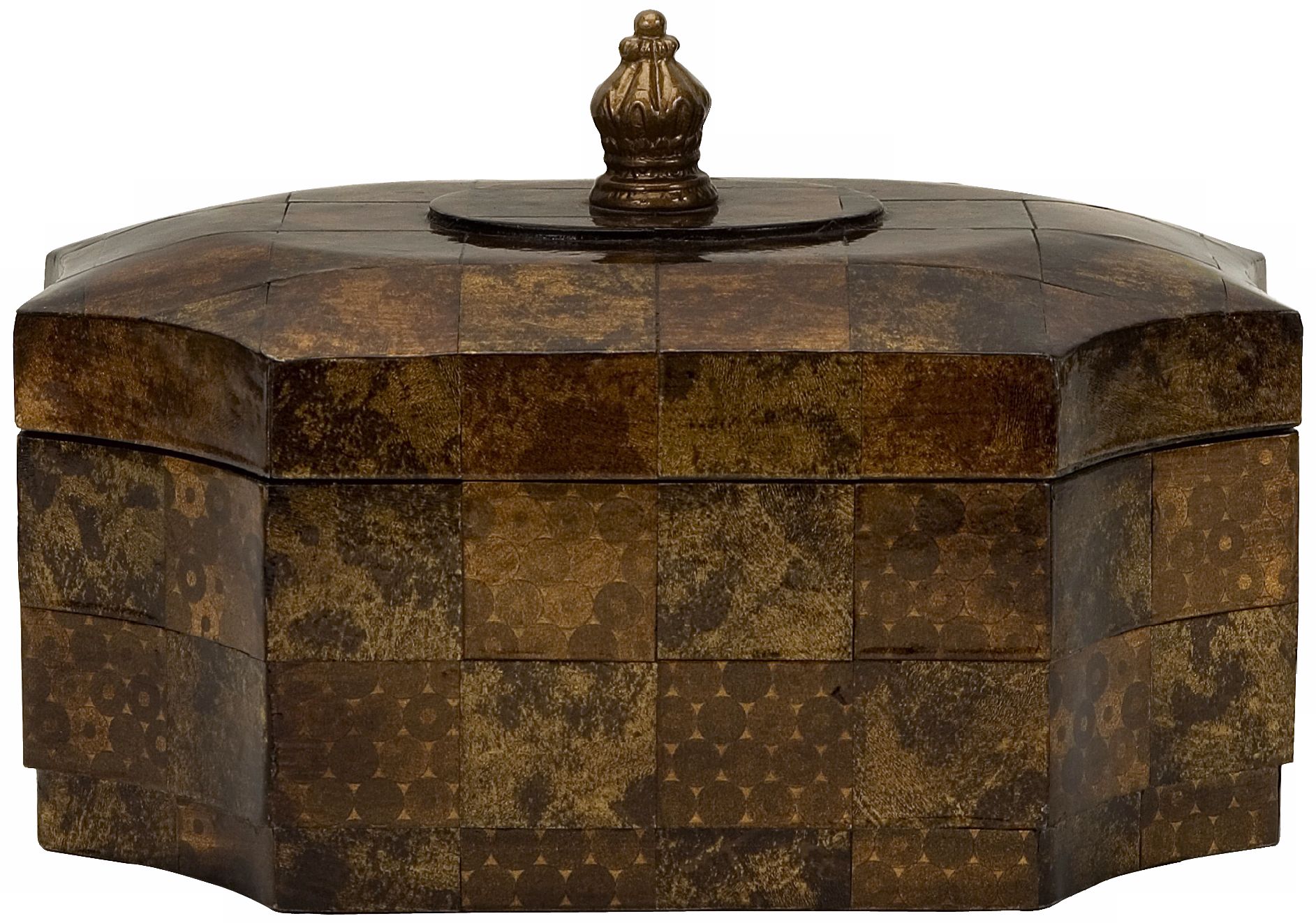 Wooden with Paper Overlay Accent Box