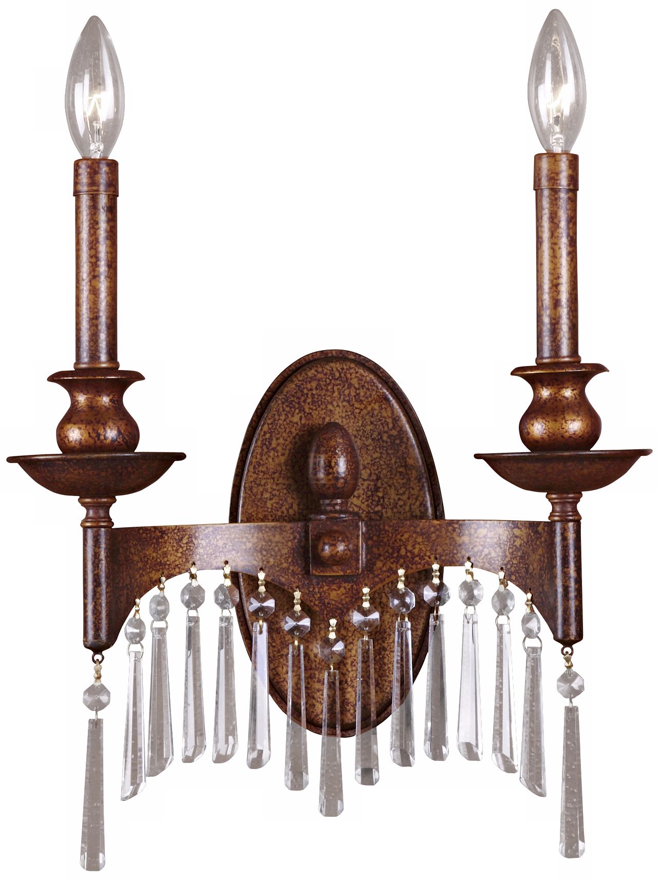 Kristabelle Bronze Finish 2-Light Wall Sconce