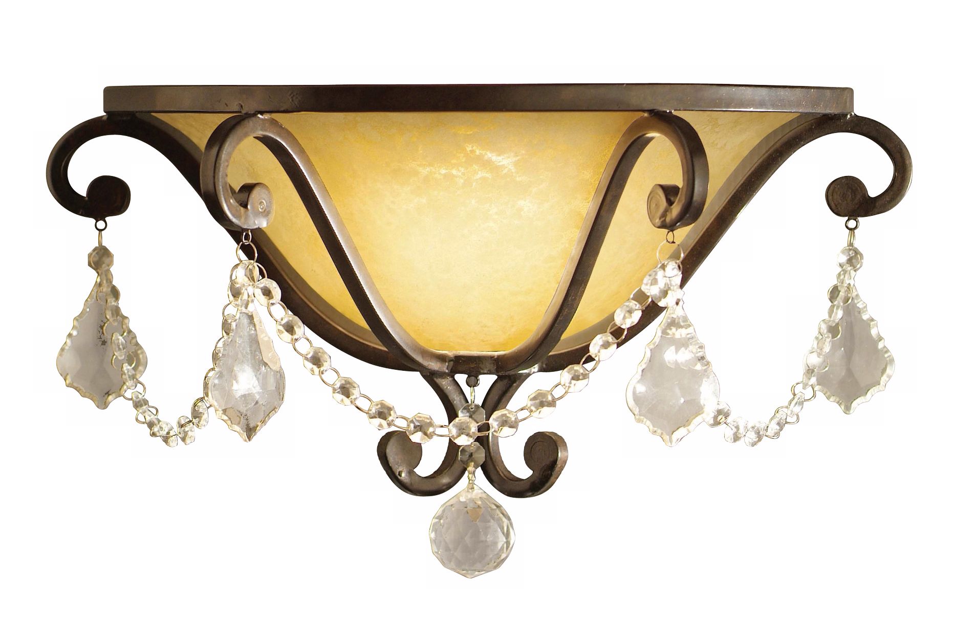 Gianni Oil Rubbed Espresso Finish 16 1/4" Wide Wall Sconce
