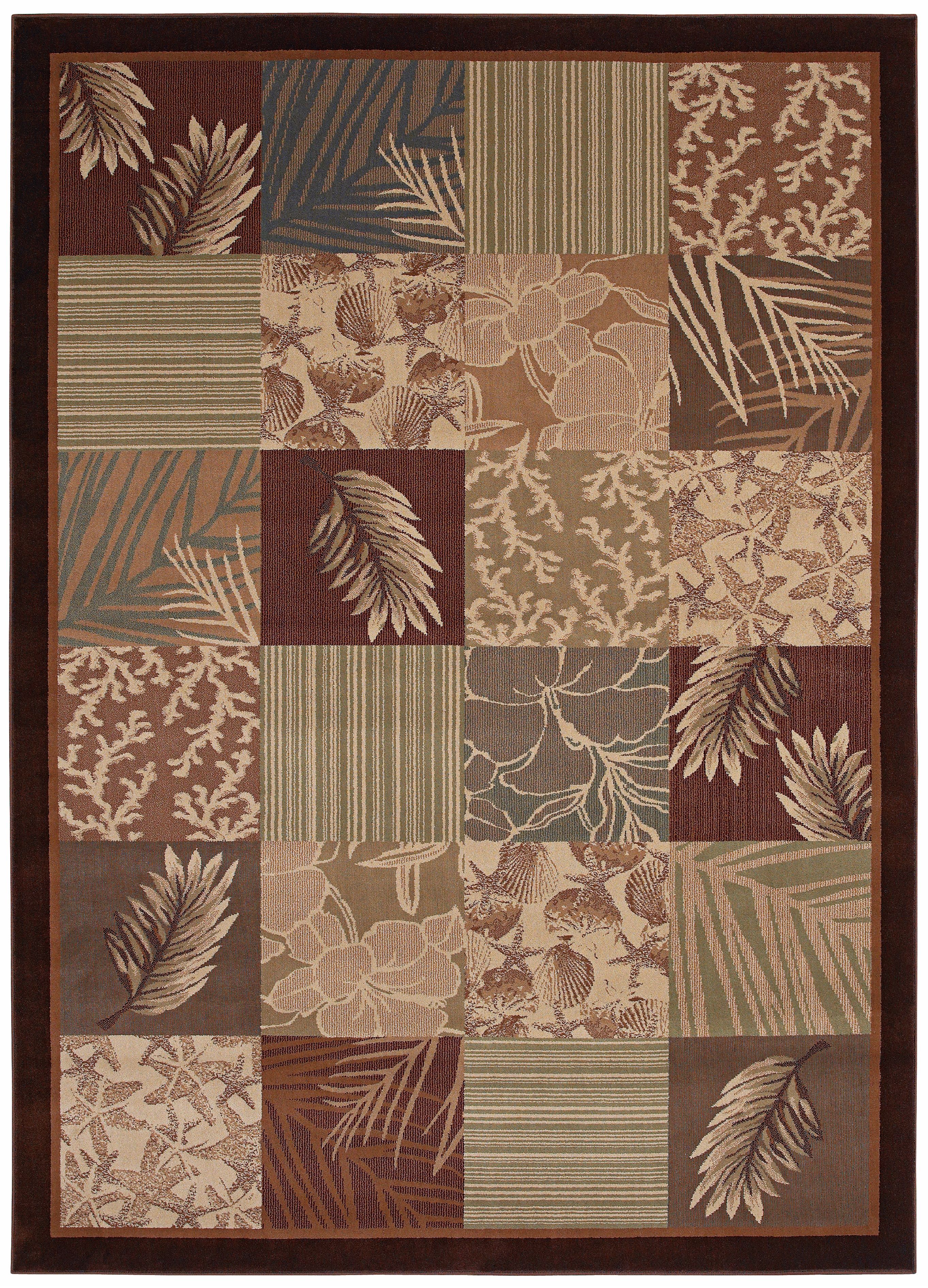 Kathy Ireland Beachcomber Bliss Brown Multi Area Rug