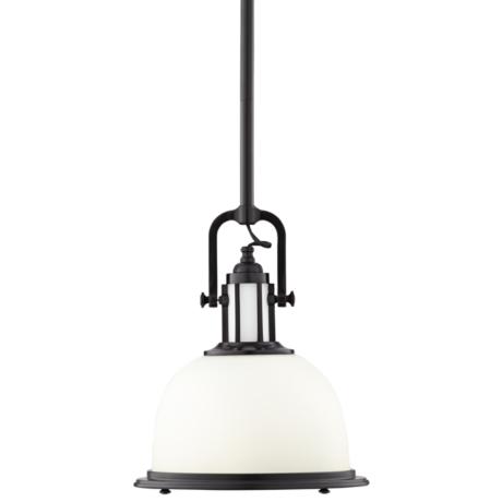 Parker Place Dark Bronze 13" Wide Pendant  Light