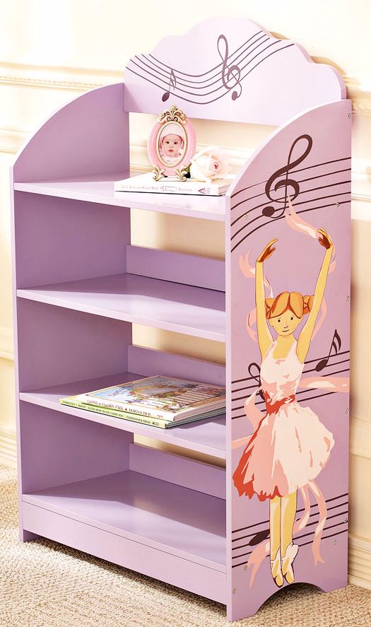 Ballerina Lavender Finish Bookcase