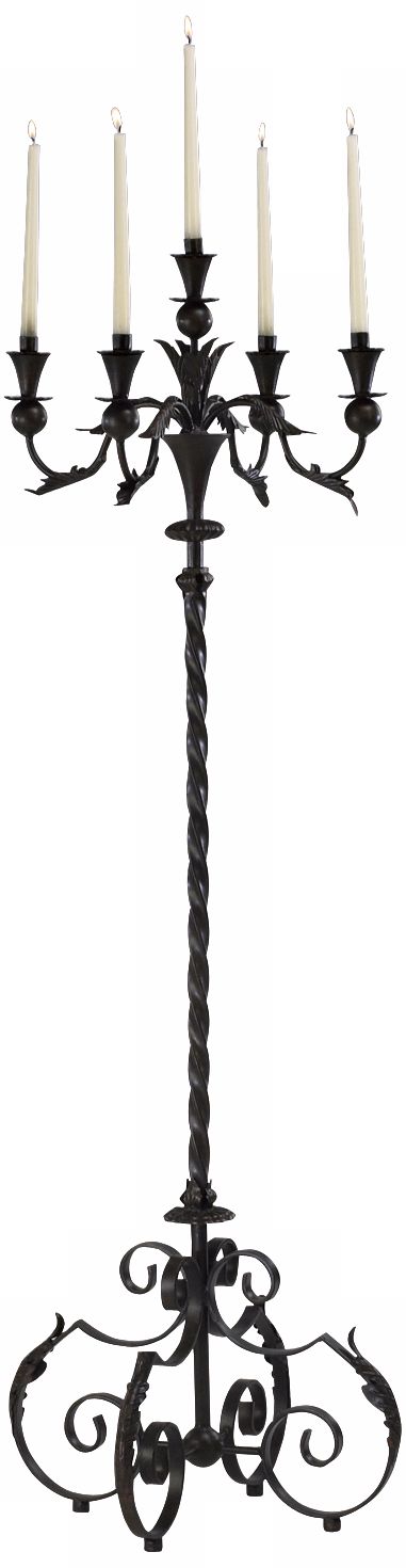 Chloe Sabine Large Iron Candelabra