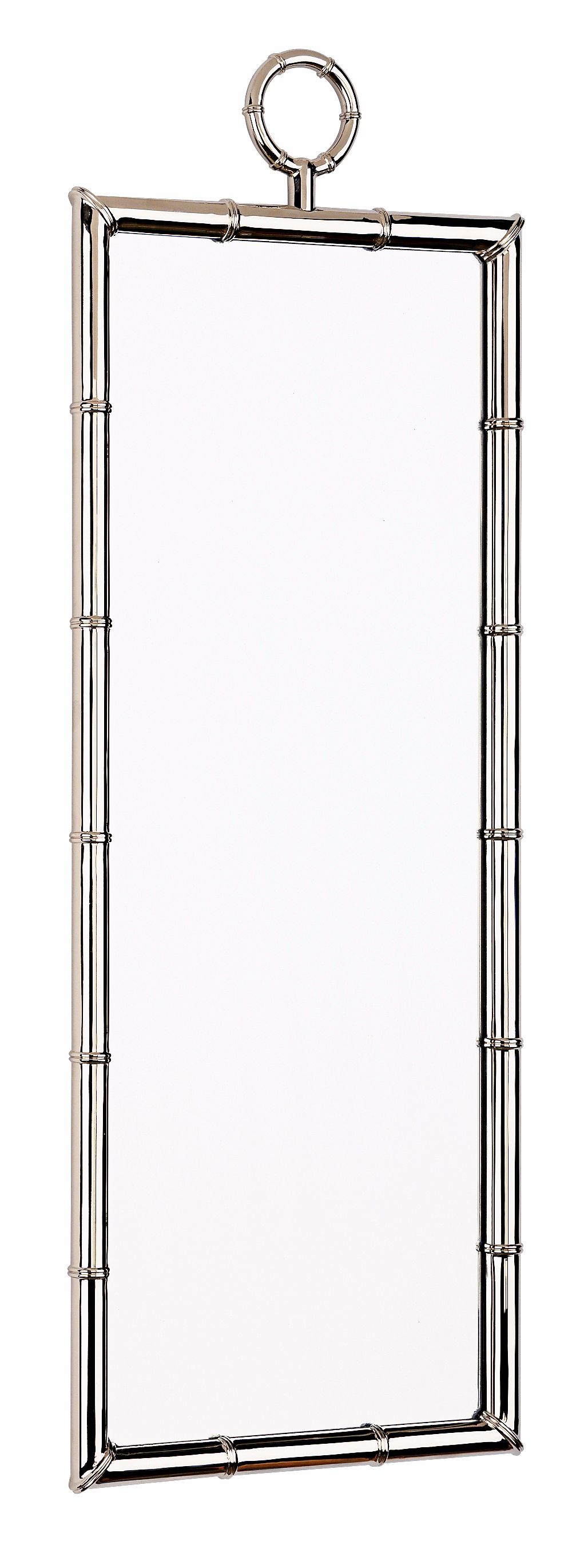 Jonathan Adler Meurice Polished Nickel 27 3/4" High Mirror