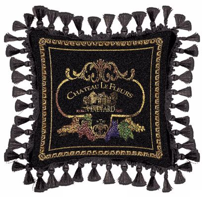 Chateau Le Fleurs Vineyard Accent Pillow