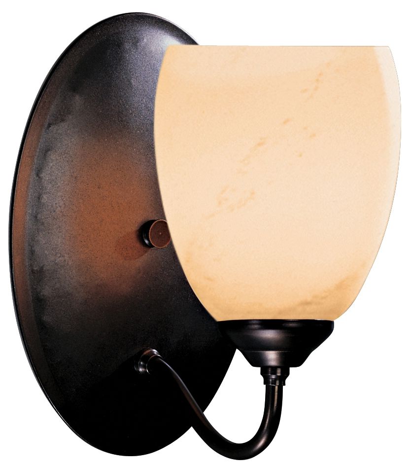 Simple Lines Collection Stone Glass 8 3/4" High Wall Sconce