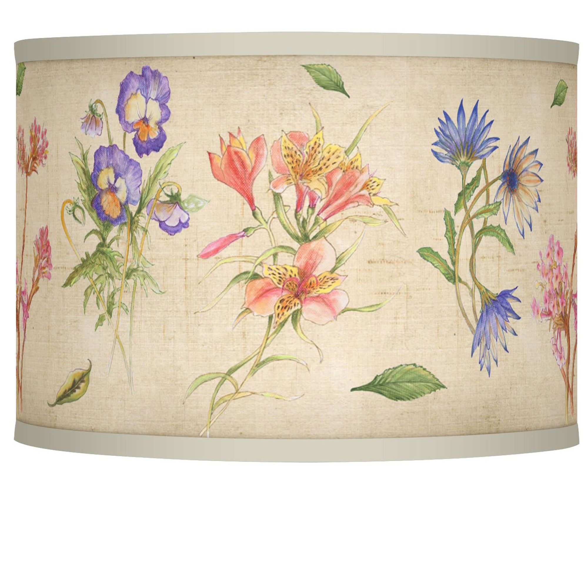 Floral Fancy Giclee Shade 12x12x8.5 (Spider)