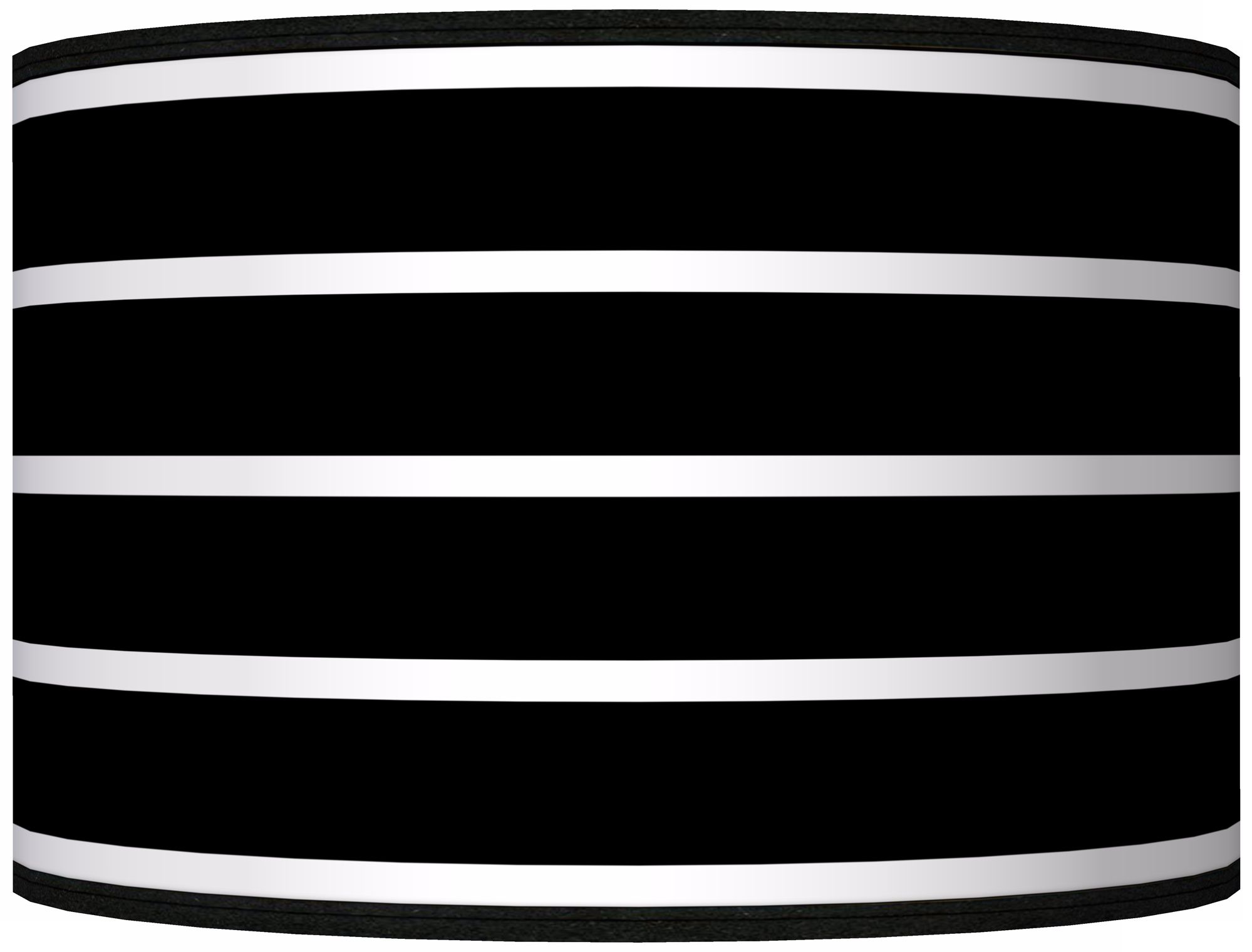 Bold Black Stripe Giclee Shade 12x12x8.5 (Spider)