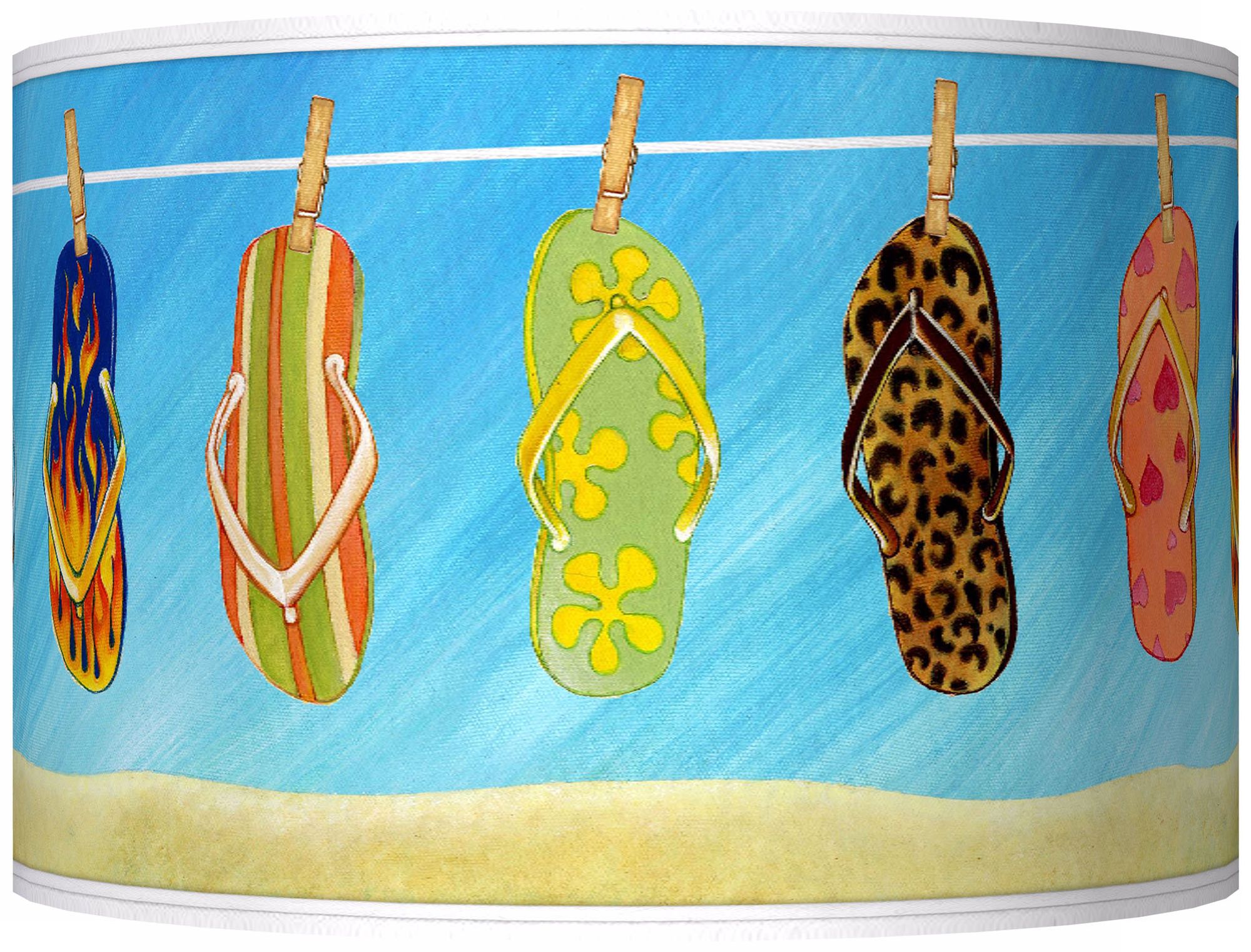 Summer Flip-Flops Giclee Shade 12x12x8.5 (Spider)