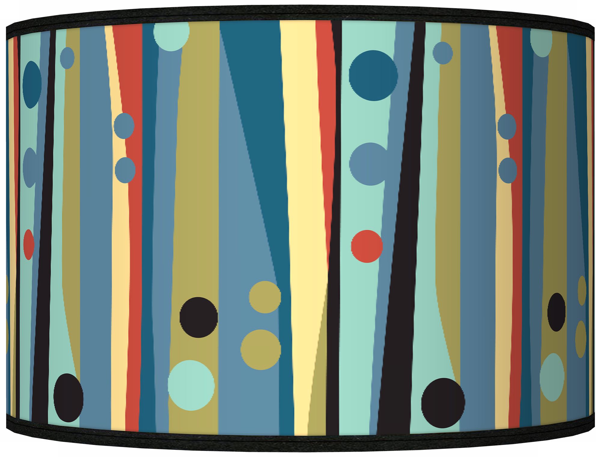 Pastel Dots Vertical Giclee Shade 12x12x8.5 (Spider)