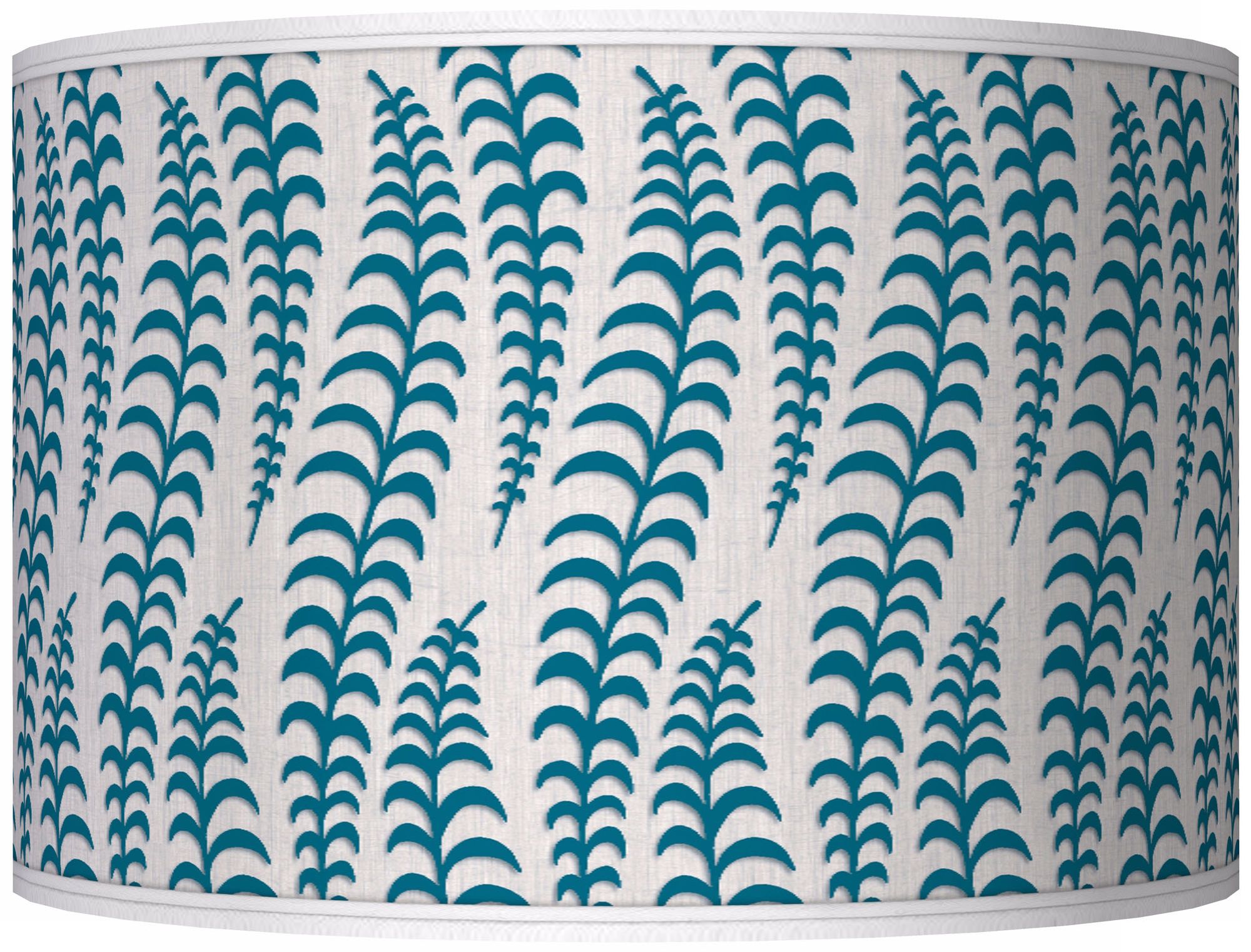 Stacy Garcia Fancy Fern Peacock Giclee Shade 12x12x8.5 (Spider)