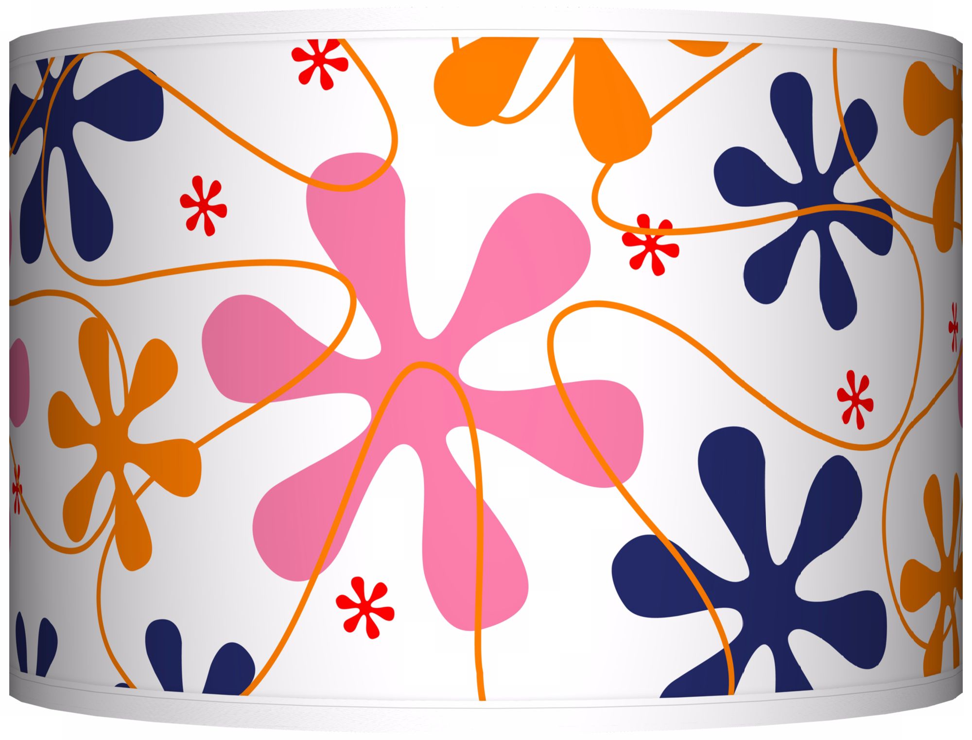 Retro Pink Giclee Shade 12x12x8.5 (Spider)
