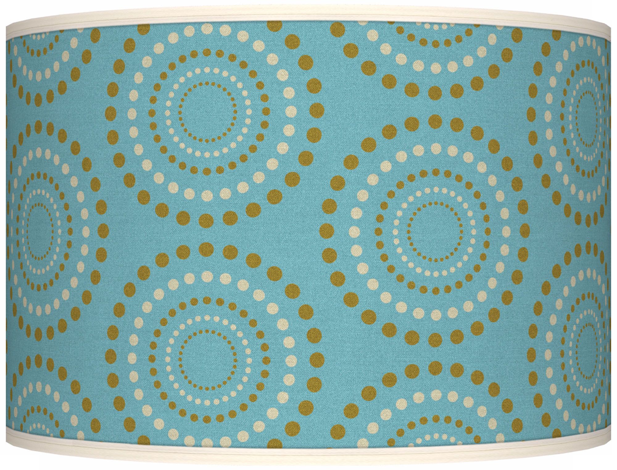 Blue Calliope Linen Giclee Shade 12x12x8.5 (Spider)