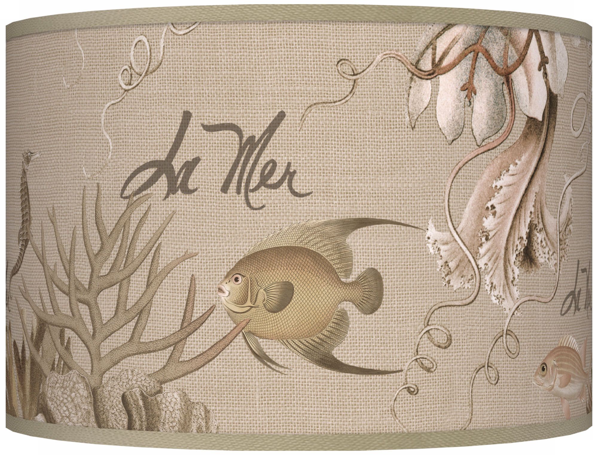 La Mer Jellyfish Giclee Shade 12x12x8.5 (Spider)