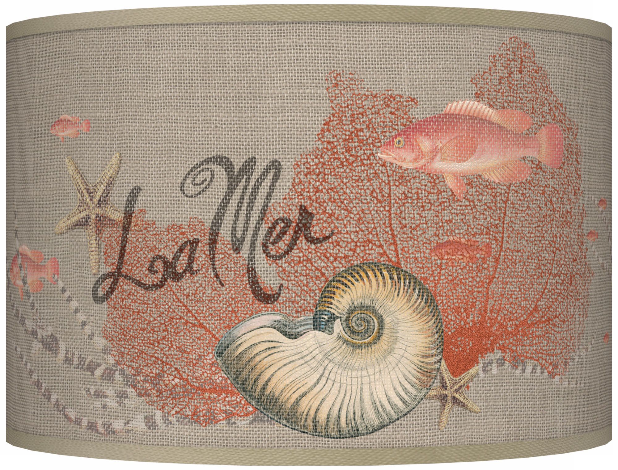 La Mer Seafan Giclee Shade 12x12x8.5 (Spider)