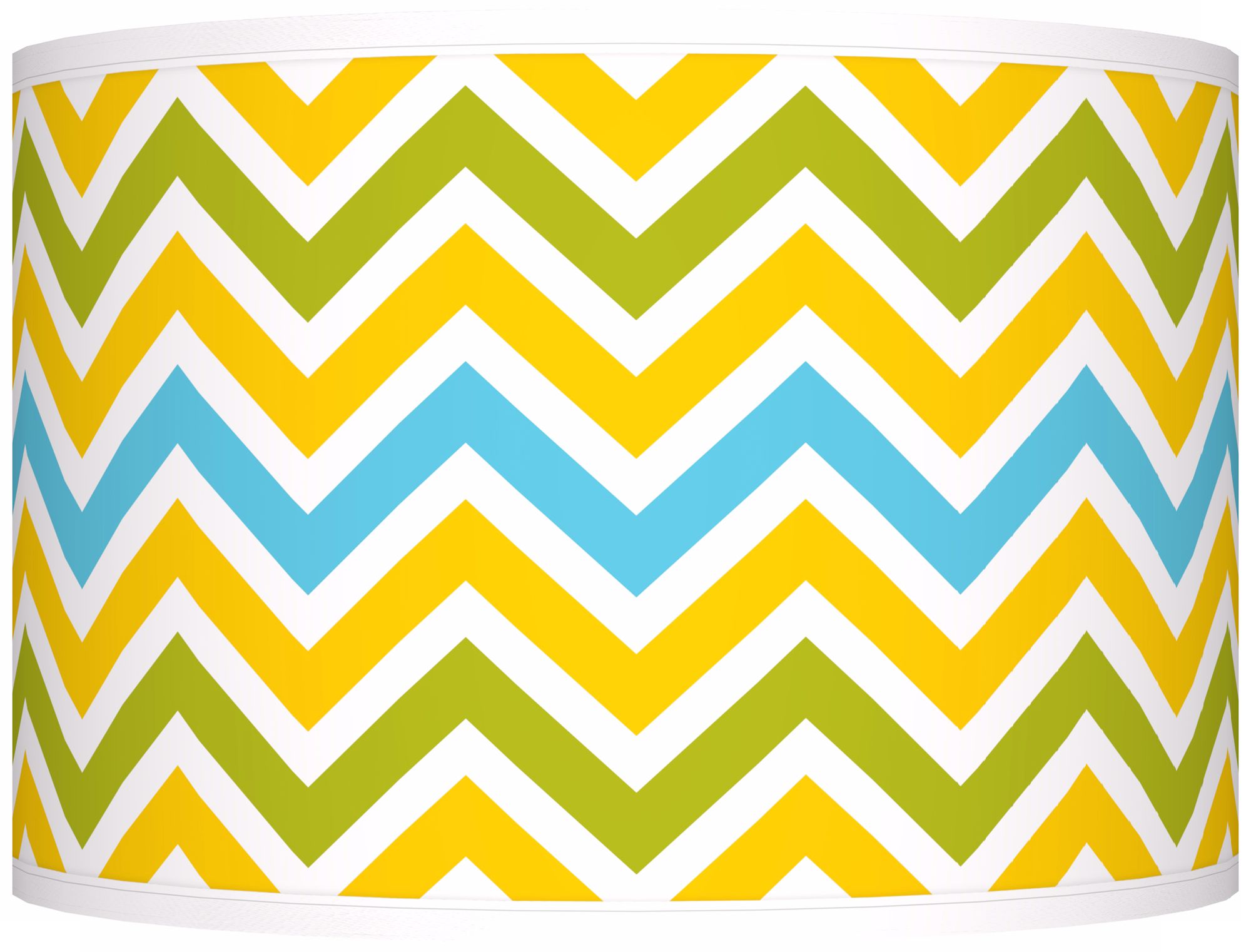 Citrus Zig Zag Giclee Shade 12x12x8.5 (Spider)