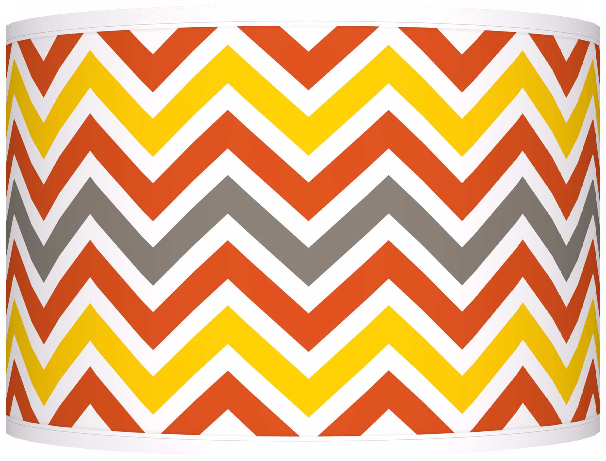 Flame Zig Zag Giclee Shade 12x12x8.5 (Spider)