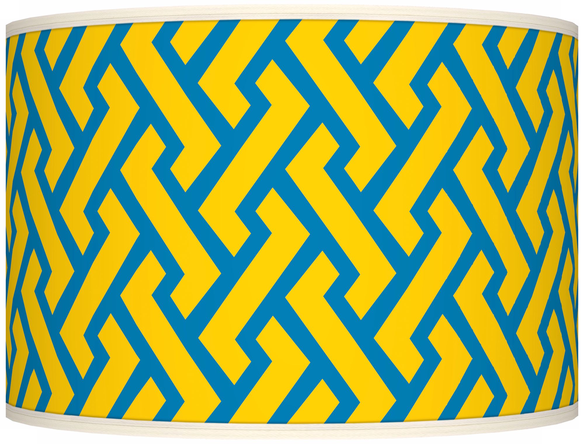 Yellow Brick Weave Giclee Shade 12x12x8.5 (Spider)